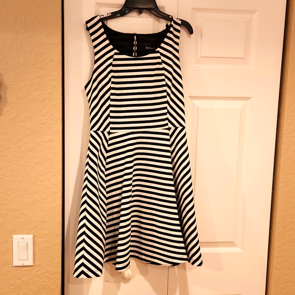 Express stripped dress